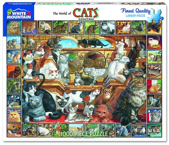 World of Cats Puzzle - Grasshopper Shop of Rockland